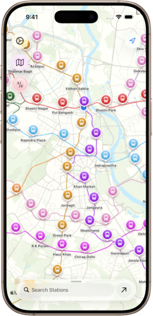 InTransit App Screenshot 1