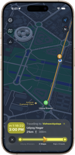 Accessibility availability labels displayed for the Kalyani Nagar station in Pune region